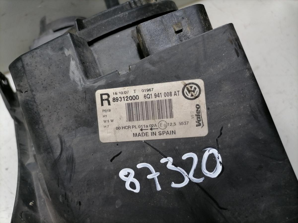 VW Polo 9N3 original Scheinwerfer vorn links Halogen Bj.2007